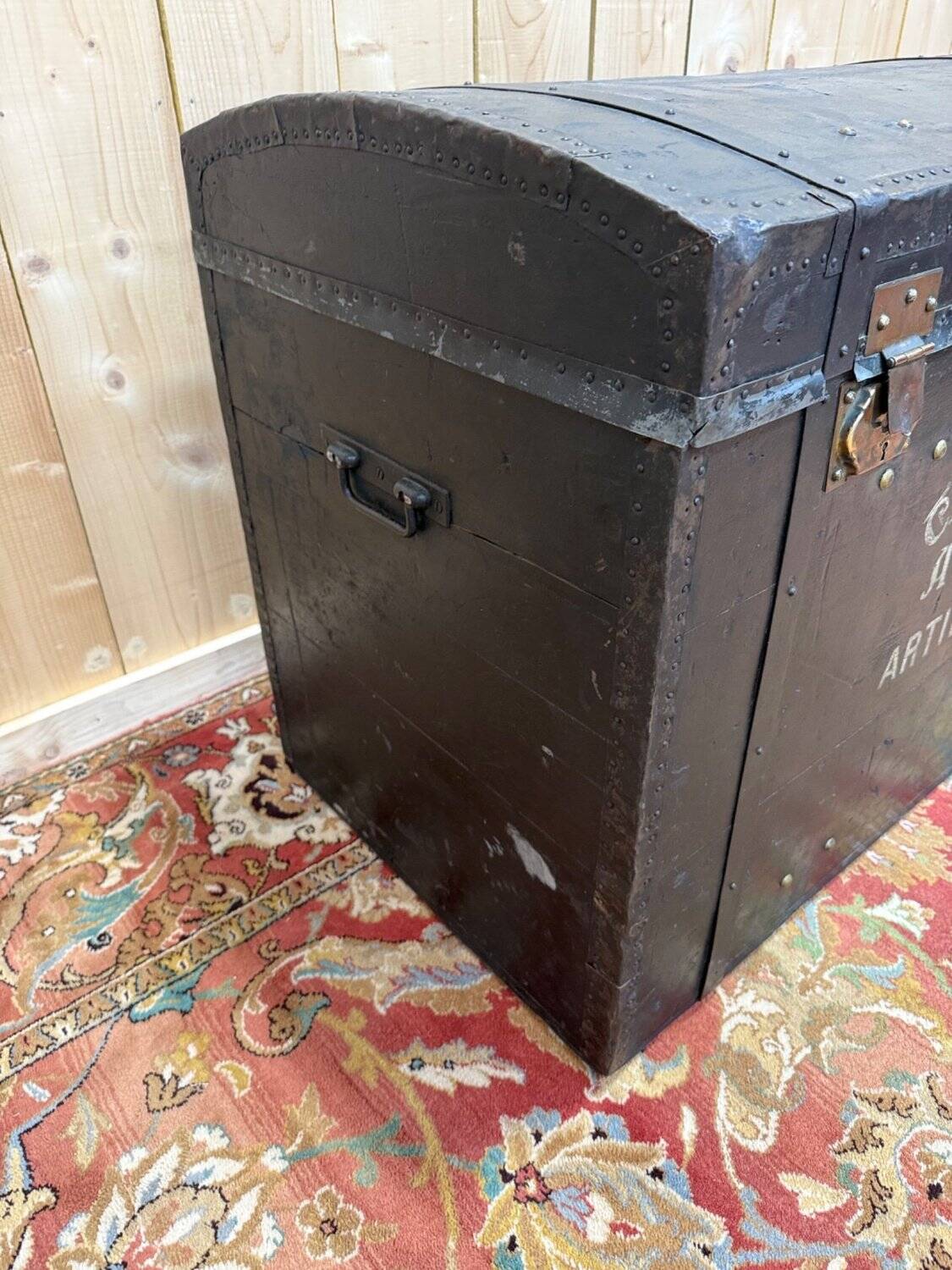 Military travel trunk – 19th century – Captain Acard Artillery – C