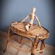 Bamboo stool under plant