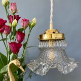 Vintage XL tulip ride in transparent glass