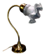 Art Nouveau swan neck table lamp
