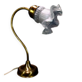 Art Nouveau swan neck table lamp