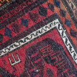 Antique carpet afghan baluch handmade 114cm x 202cm 1900s