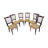 Set of 6 chairs vintage 60 feet fuseles