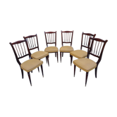 Set of 6 chairs vintage 60 feet fuseles