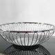 Designer metal fruit bowl
