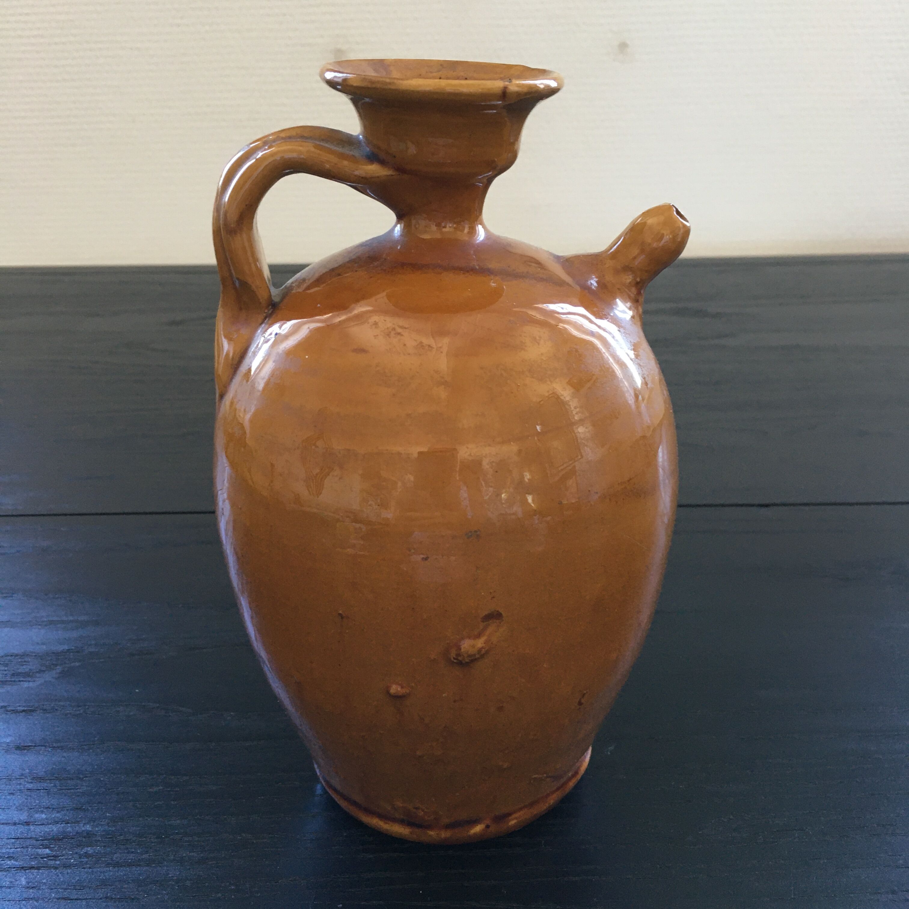 Ochre yellow Italian jug
