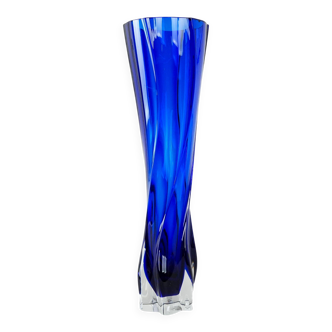 Cobalt vase, Danish design, 1970s, manufactured in Denmark