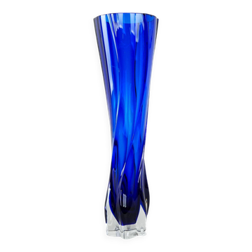 Cobalt vase, Danish design, 1970s, manufactured in Denmark