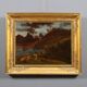 Peinture ancienne signée E. Rudolf Biedermann XIXe siècle