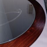 Miroir scandinave vintage en palissandre, années 1970