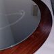 Miroir scandinave vintage en palissandre, années 1970