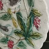 Plate in slip with birds late nineteenth