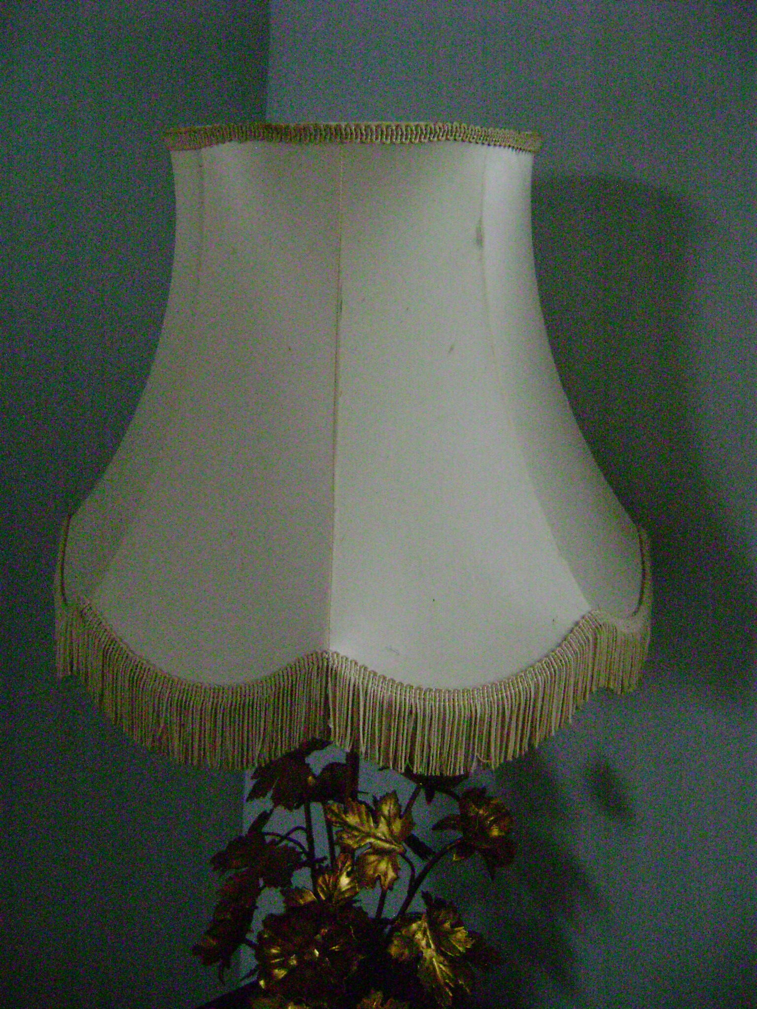 73cm gold metal lampshade with fabrics