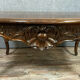 Table bureau Louis XV rocaille en palissandre vers 1850