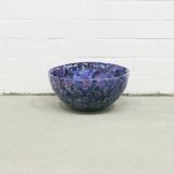 vintage large purple ceramic bowl