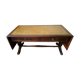 table-tier English lion feet, cherry and leather