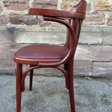 Fauteuil de bureau bois courbé