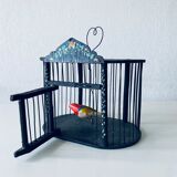 Vintage wooden birdcage