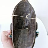 2 African Masks Couple Bambara Mali Ethnic Tribal Art