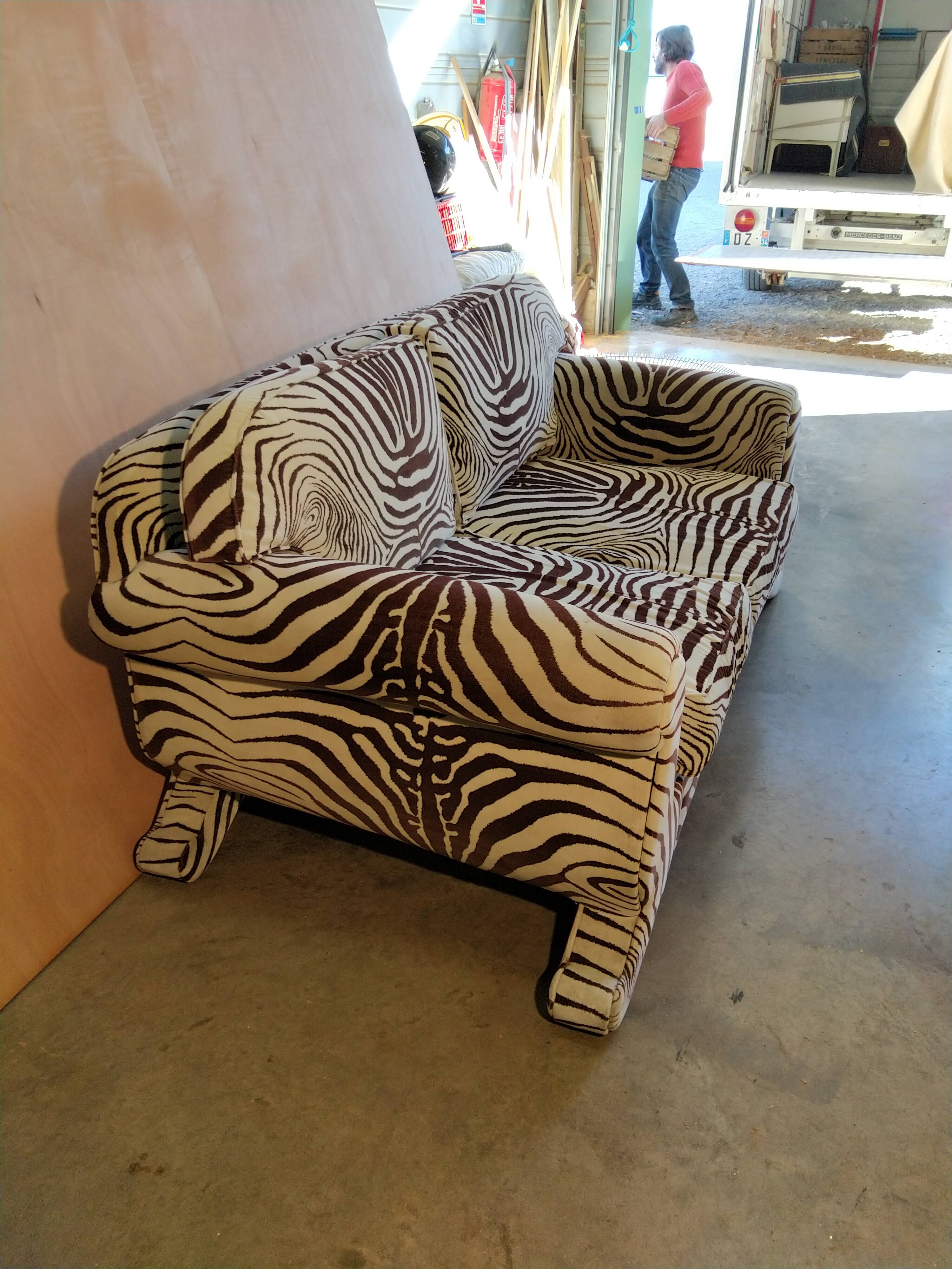 Zebra sofa