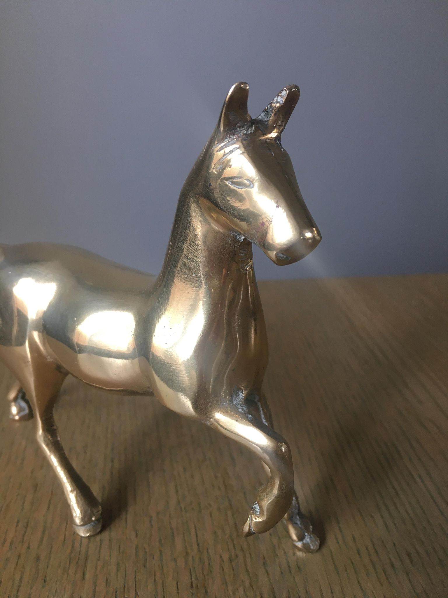 Brass horse