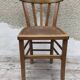 Set of 6 chairs bistro style baumann old 70s vintage wood