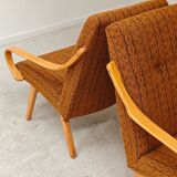Pair of armchairs 6953 by Jaroslav Smidek for TON (Thonet)