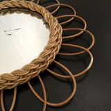Rattan mirror - 40 cm