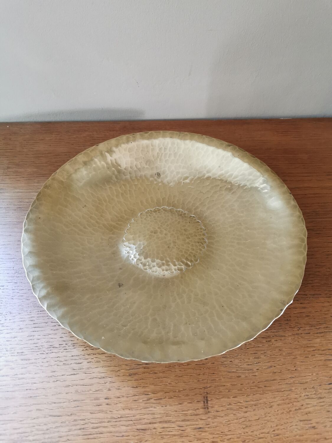 Art Deco cut in hammered solid brass