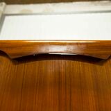 Scandinavian teak bed 1960 140x190 with table and light