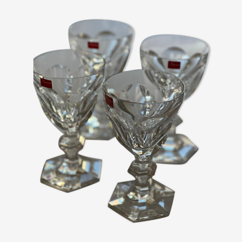 Lot de 4 verres Baccarat neufs (dans leur écrin)