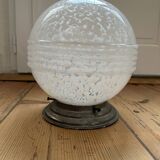 Art Deco glass globe ceiling light from Clichy