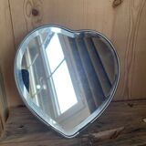 Beveled heart mirror