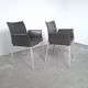 2 chaises à accoudoir Zanotta modèle Lia design de Roberto Barbieri