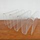 Sculptural range of Mid Century Modern in plexiglass from the 1970s.