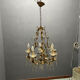 Italian Florentine Tole Chandelier, Italy, 1950s