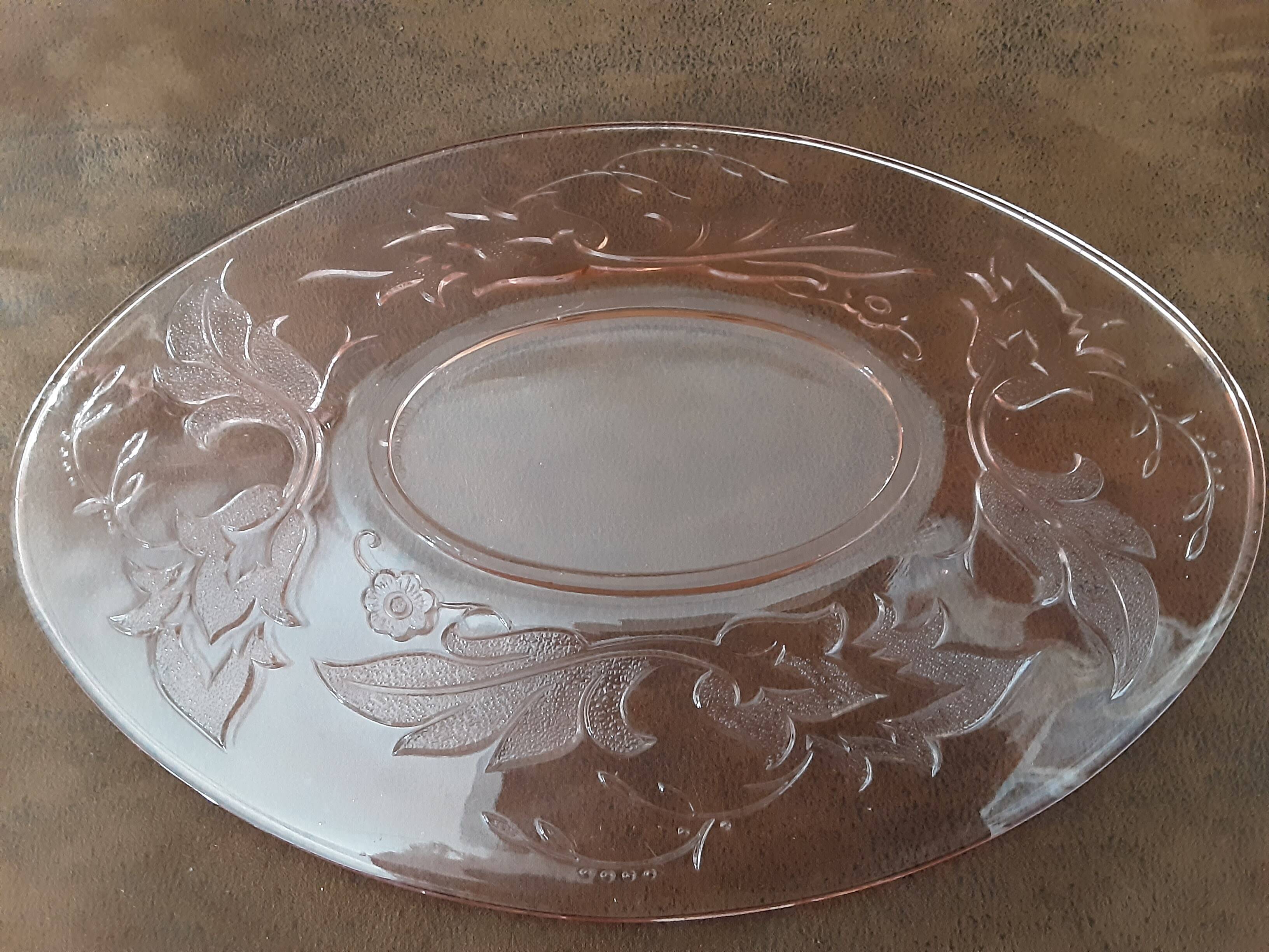 Plat verre rose original