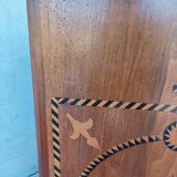 Inlaid walnut entryway sideboard