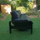 3 seater leather sofa 1970