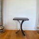 Pair of BS Style side tables in black oak and iron.