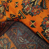 Tapis persan antique fait main de tribu d’Afshar 114x243cm