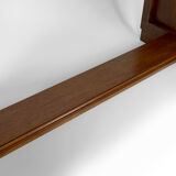 Art deco dressing table in sculpted walnut, france, circa 1930