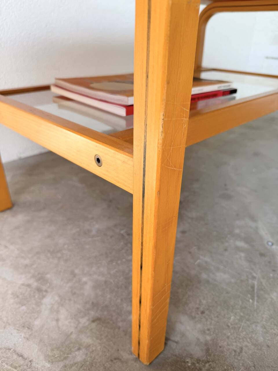 Oval coffee table beech 1980 Aalto Ikea