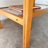 Oval coffee table beech 1980 Aalto Ikea