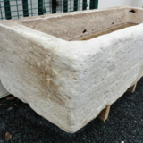Natural stone trough with ring