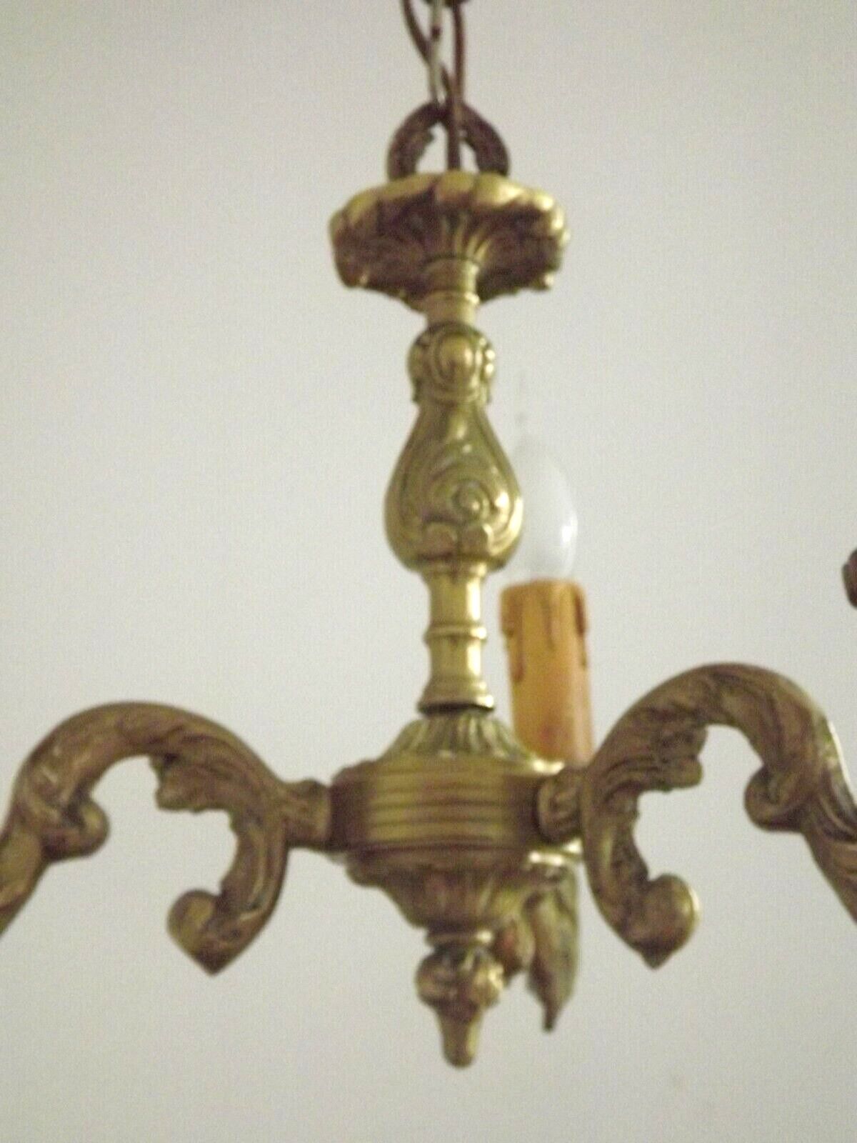 Bronze 3 light chandelier