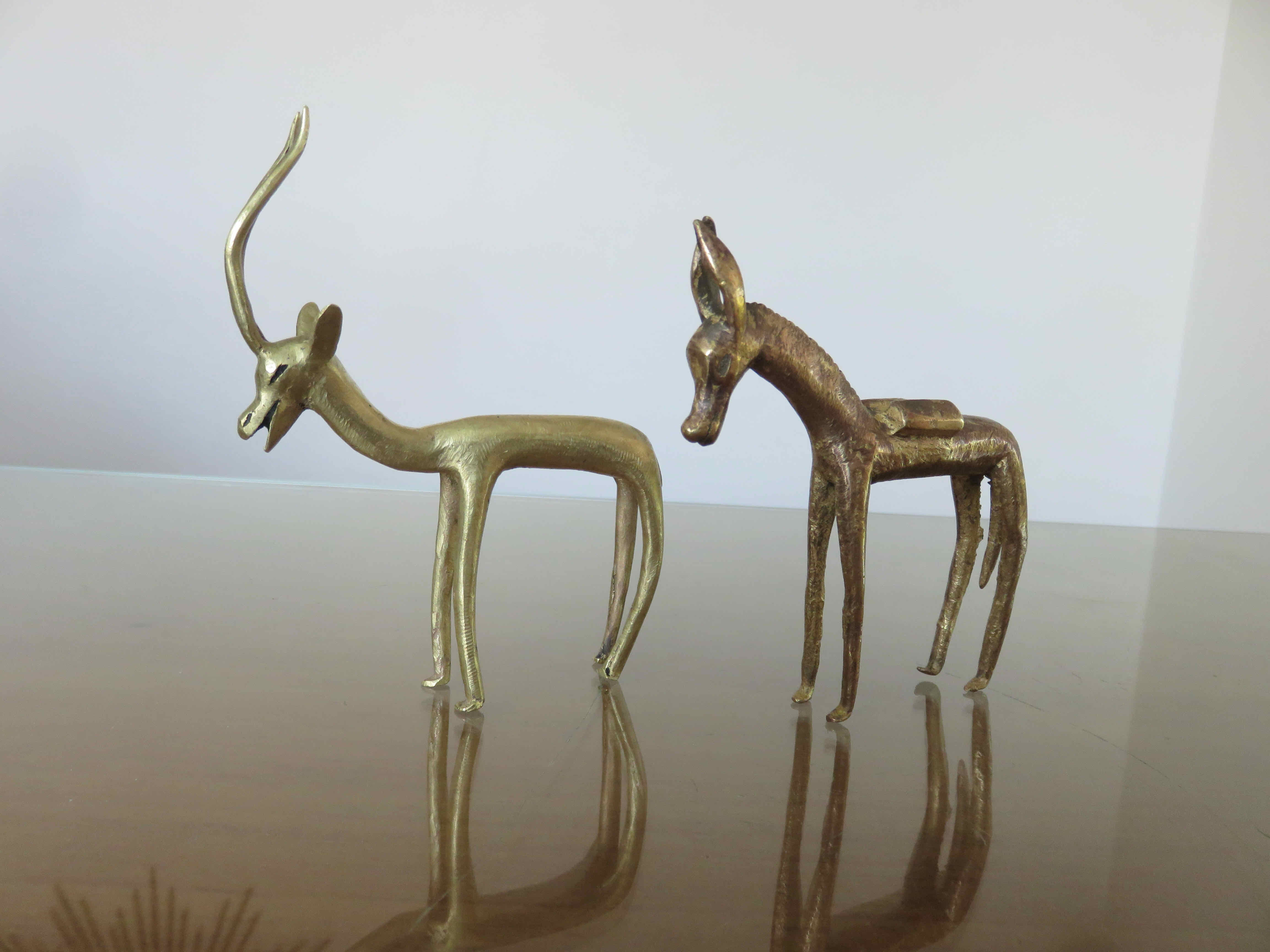 Brass ane and gazelle 70s