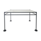 Table low minimalist metal and glass to the 1960s