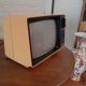 Télévision vintage minivox jaune