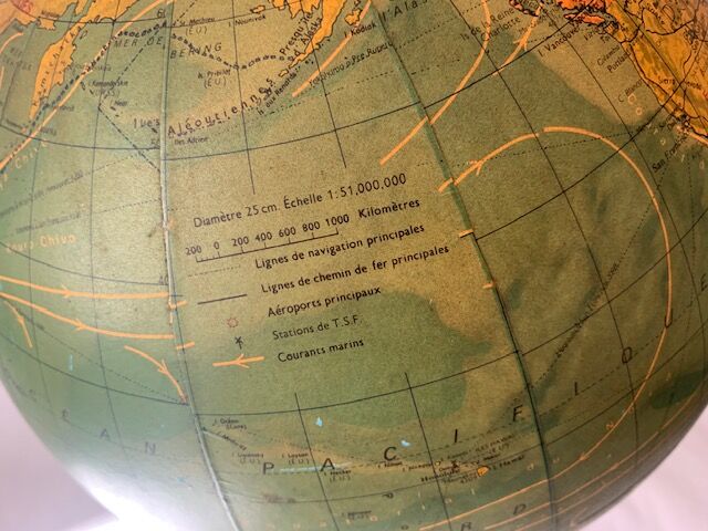 Vintage luminous globe, 1981, George Philip & son LTD, London